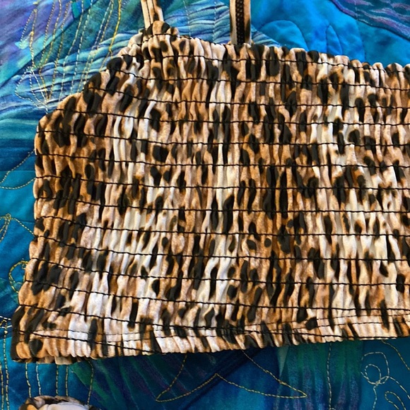 NWOT Mosmann Australia Leopard Print Swim Bikini Top and Bottom Size Small - Picture 5 of 8